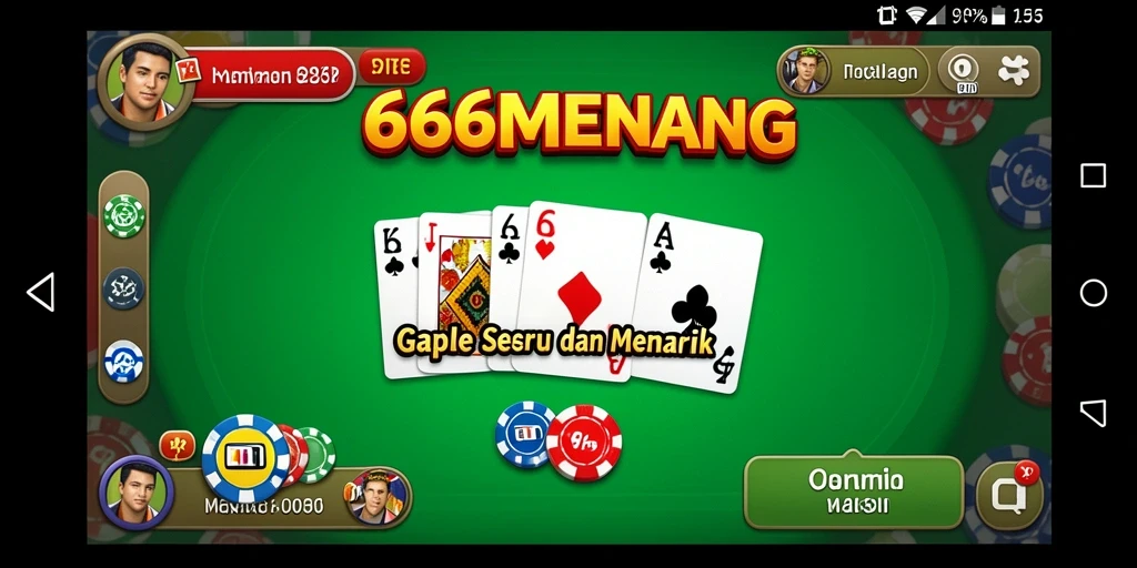 Tampilan gameplay Gaple yang menarik dan interaktif.