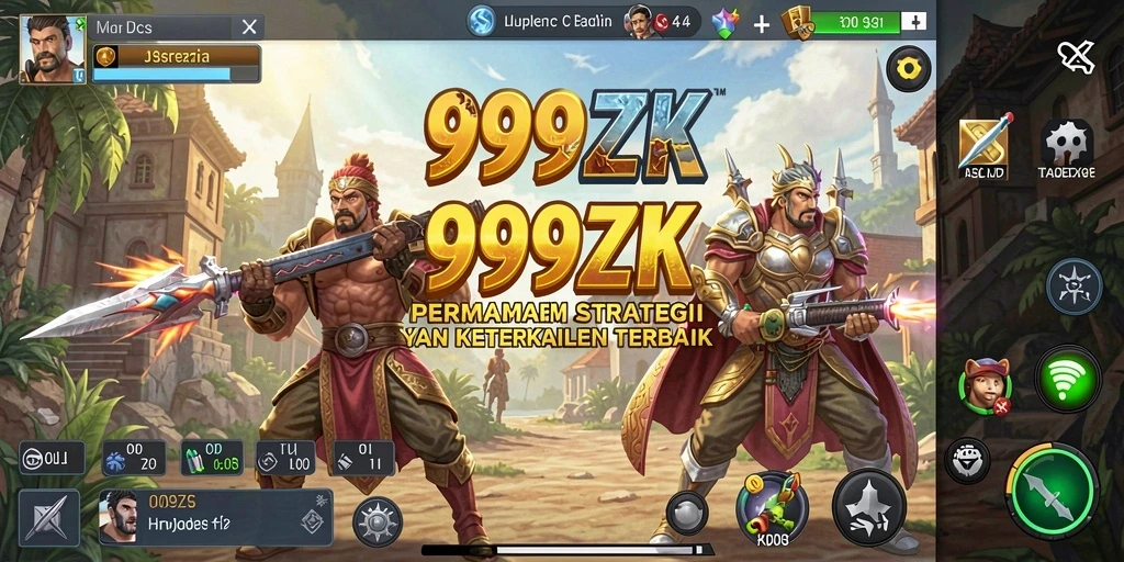 Tampilan gameplay menarik dalam 999ZK dengan strategi SLG.