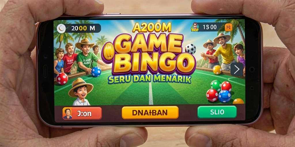 Gameplay seru A200M dengan antarmuka yang menarik.