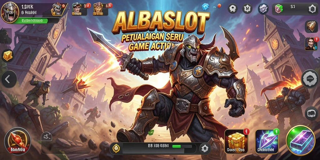 Tampilan menarik dari gameplay seru ALBASLOT yang memacu adrenalin.