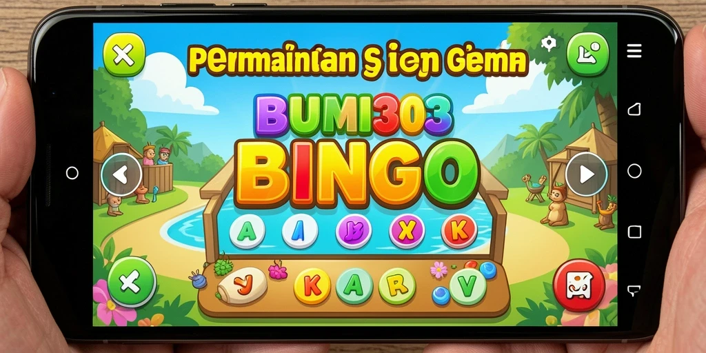 Screenshot BUMI303 menampilkan gameplay Bingo yang seru dan interaktif.