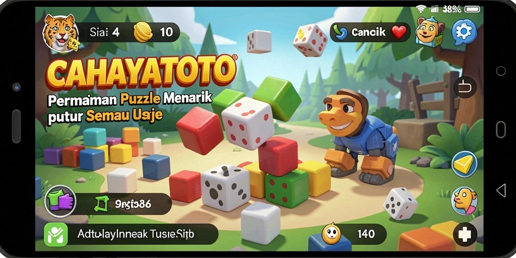 Tangkapan layar CAHAYATOTO menunjukkan gameplay yang mengasyikkan dengan tantangan puzzle.
