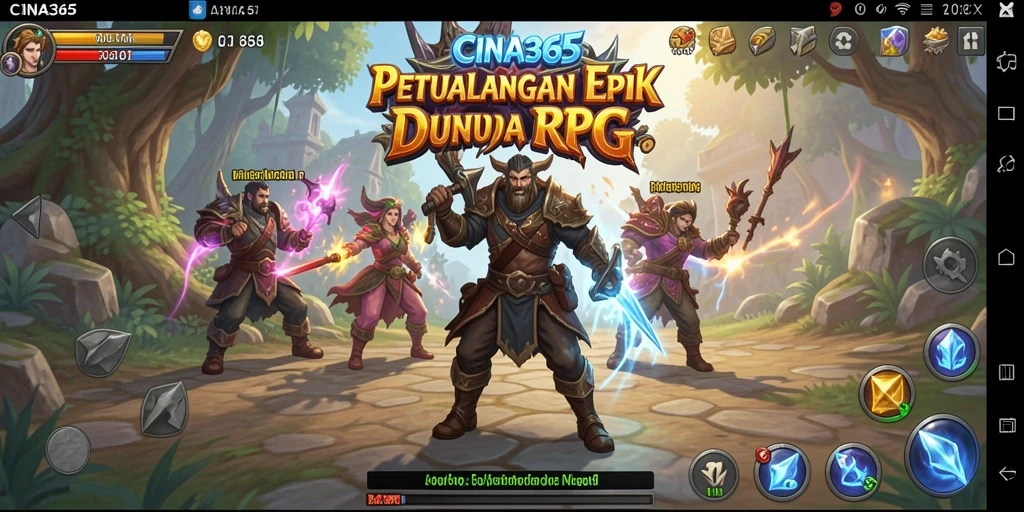 Tampilan gameplay RPG yang menakjubkan dari CINA365.
