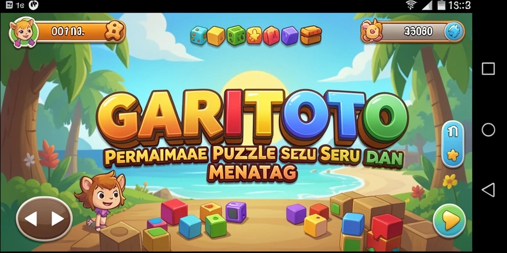 Screenshot GARITOTO menampilkan gameplay Puzzle yang seru dan menantang.