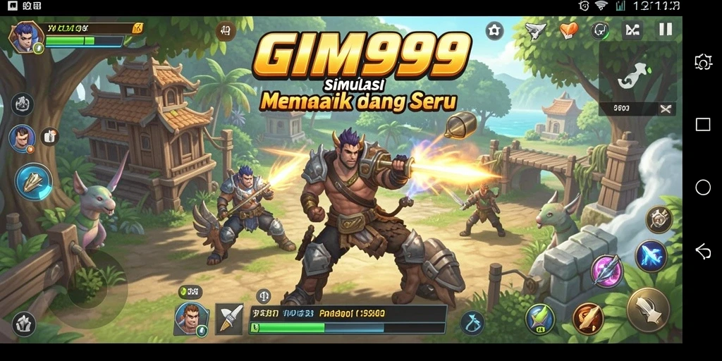 Tampilan menarik dari GIM999 dengan gameplay simulation yang seru.