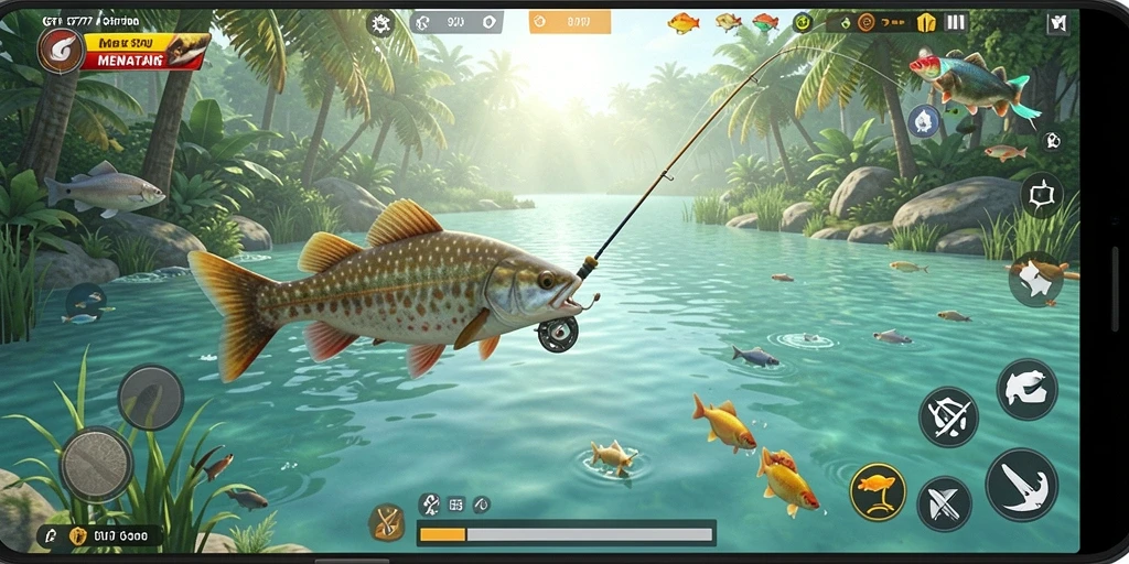 Tangkapan ikan mendebarkan di gameplay GT777.