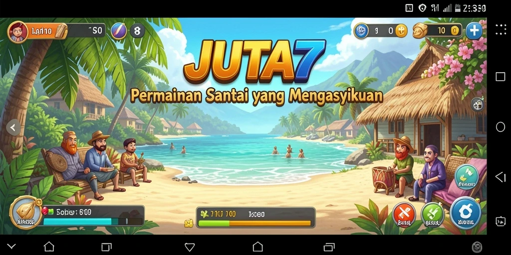 Tampilan menarik gameplay santai di JUTA7