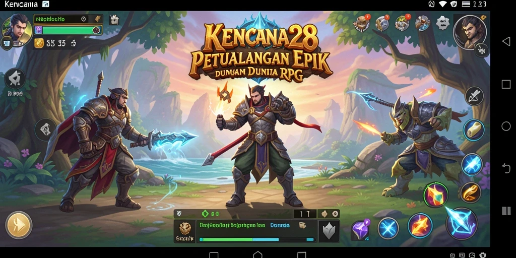 Gambaran gameplay seru di KENCANA28 dengan karakter RPG.