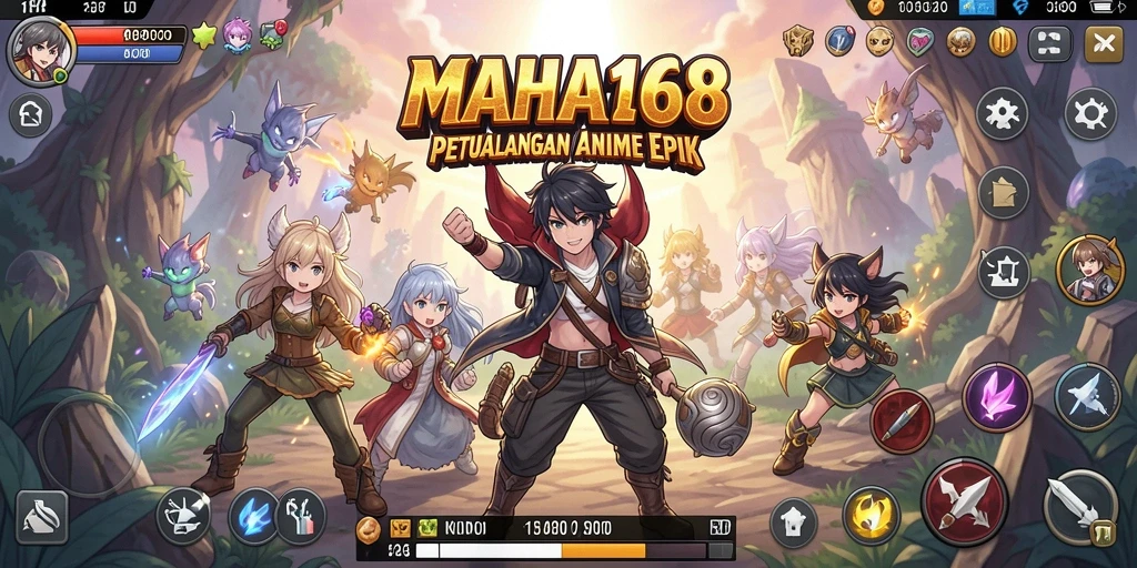Gameplay epik dengan karakter Anime yang unik dan menarik.