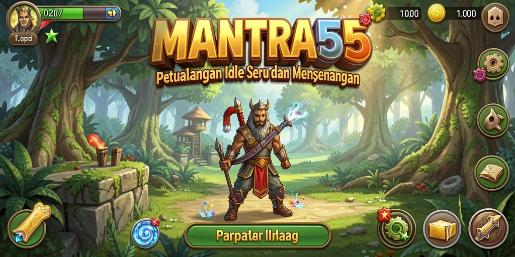Tampilan gameplay seru dan menarik di MANTRA55.