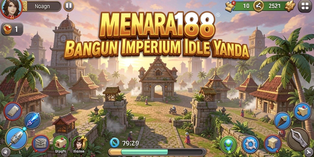 Tampilan gameplay MENARA188 dengan pembangunan menara yang menarik.