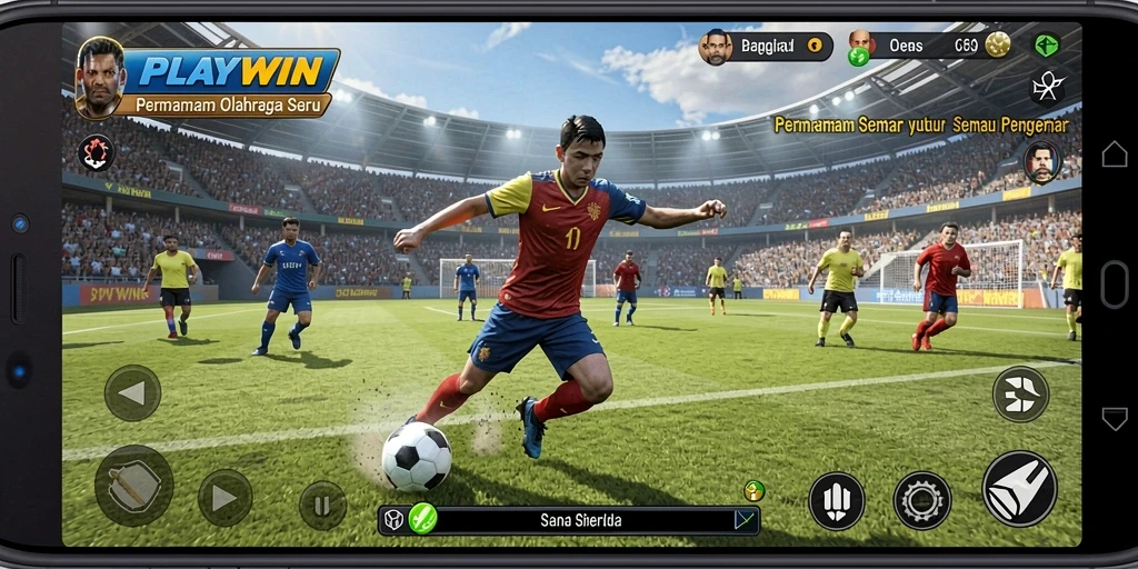 Tampilan gameplay seru dari PLAYWIN dengan interaksi pemain yang dinamis.
