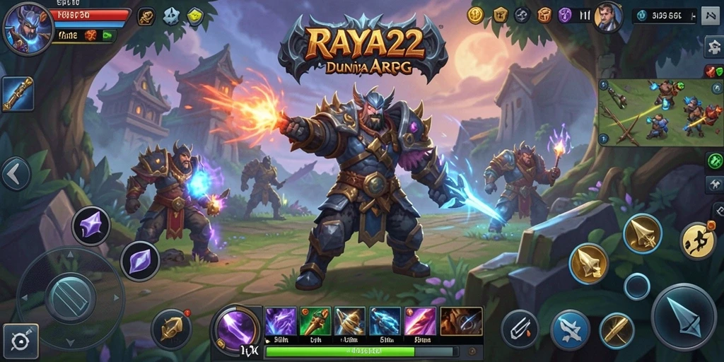 Tampilan gameplay RAYA22 yang mendebarkan dan penuh aksi.