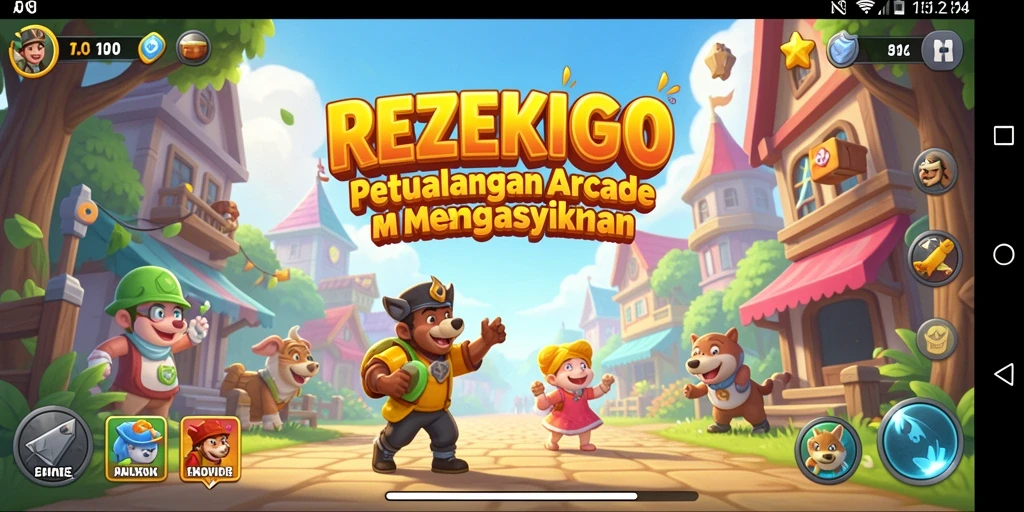 Screenshot gameplay <strong>REZEKIGO</strong> menampilkan momen mendebarkan di dalam level.
