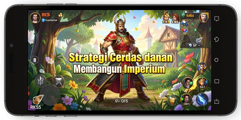Screenshot gameplay RK55 menampilkan aksi strategi yang mendebarkan.