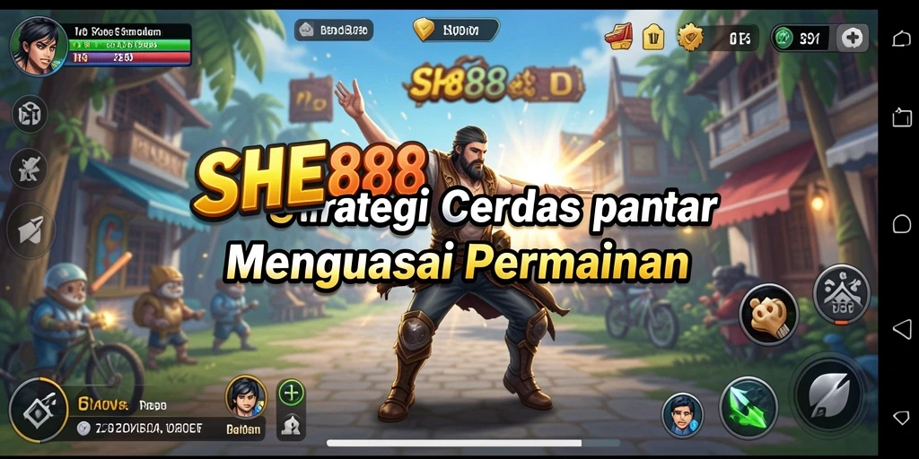 Screenshot utama SHE888 menampilkan gameplay yang dinamis dan strategi mendalam.