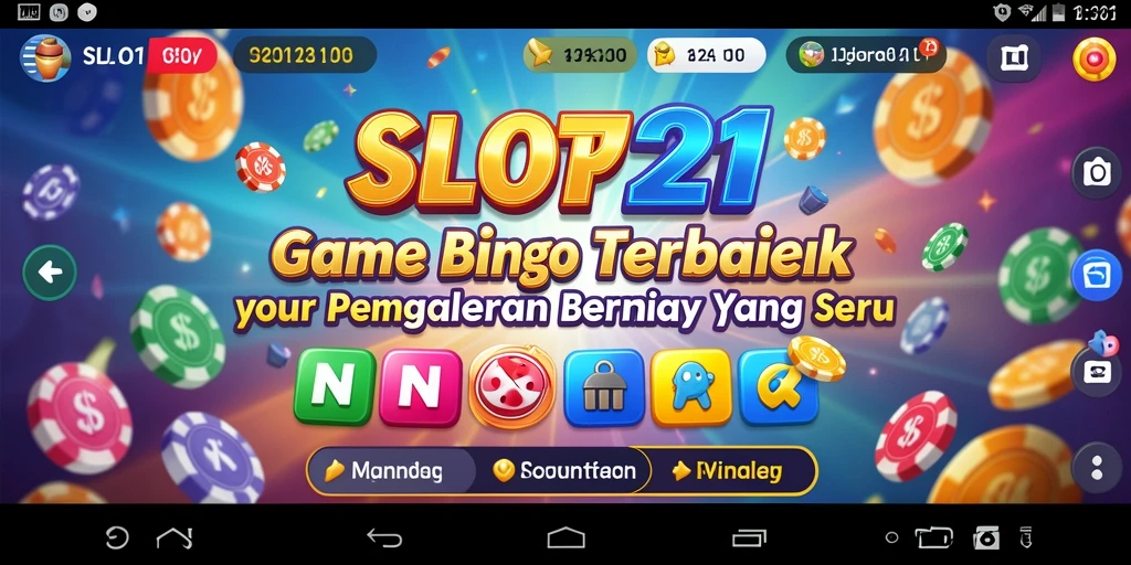 Tampilan menarik dari gameplay Bingo di SLOT21.