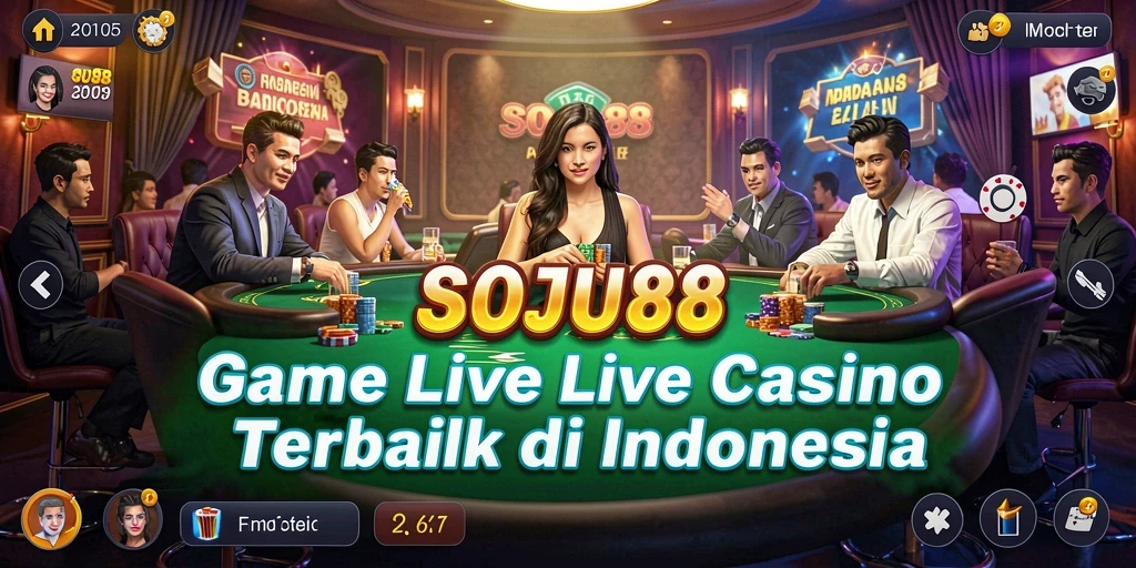 Menampilkan dealer langsung dan suasana kasino yang nyata.