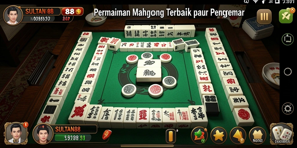 Screenshot gameplay <strong>SULTAN88</strong> menampilkan tabel Mahjong yang menarik.