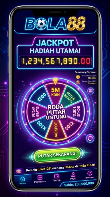 Tampilan antarmuka aplikasi bola88 yang menarik dan mudah digunakan.